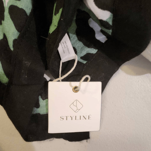 STYLINE Green and Black Animal Print Wrap NWT One Size (4525) - Picture 3 of 5